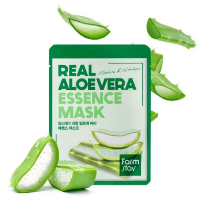 Тканевая маска для лица Farm Stay Real Aloe Vera Essence Mask (23мл*10шт)