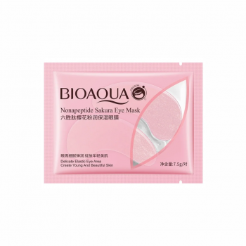 Гидрогелевые патчи под глаза BIOAQUA Nonapeptide Sakura Eye Mask с сакурой 7.5 г