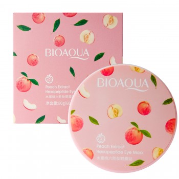 Гидрогелевые патчи под глаза BIOAQUA Peach Extract Hexapeptide Eye Mask с экстрактом персика 60 шт