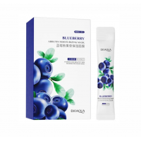 Маска для обличчя BIOAQUA Blueberry Arbutin Moisturizing Mask з чорницею і арбутином зволожуюча (4 мл*20шт)