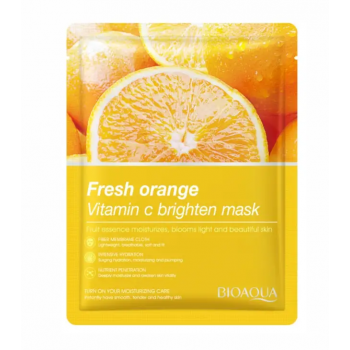 Маска для обличчя BIOAQUA Fresh Orange Vitamin C Brighten Mask з екстрактом апельсина 25 г
