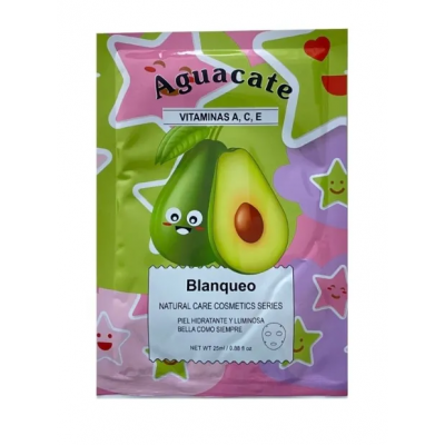 Маска для лица Bioska Aquacate с витамином А С Е отбеливающая 25 мл