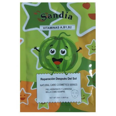 Маска для лица Bioska Sandia с витамином А В1 В2 после загара 25 мл