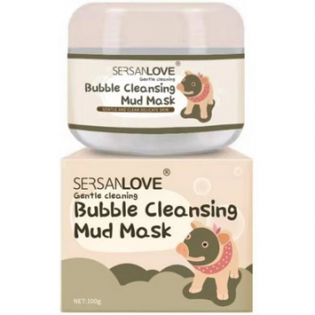 Маска для обличчя SERSANLOVE Bubble Mask Cleansing Mud киснева 100 г