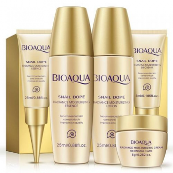 Набор миниатюр BIOAQUA Snail Dope Vip Set с муцином улитки 