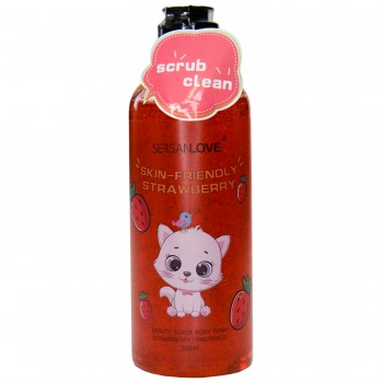 Гель-скраб для тела SERSANLOVE Skin Friendly Strawberry с экстрактом клубники 260 мл