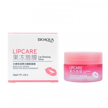 Нічна маска для губ BIOAQUA Lip Sleeping Mask з екстрактом полуниці 20 г