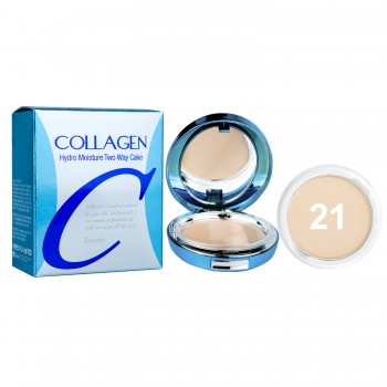 Пудра Enough Collagen Hydro Moisture Two Way Cake SPF25 № 21