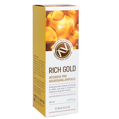 Сироватка для обличчя Enough Rich Gold Intensive Pro Nourishing Ampoule 30 мл