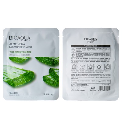 Тканинна маска для обличчя BIOAQUA Aloe Vera Moisturizing Mask з екстрактом алое 25 г