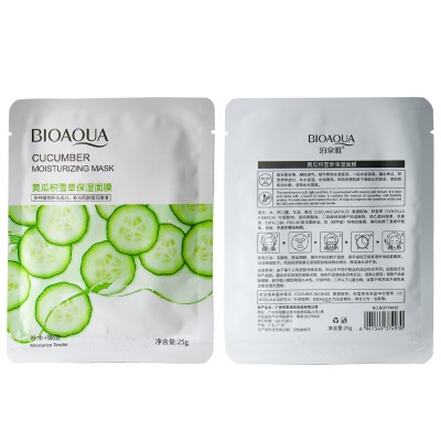 Тканевая маска для лица BIOAQUA Cucumber Moisturizing Mask с экстрактом огурца 25 г