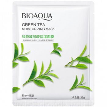 Тканевая маска для лица BIOAQUA Green Tea Moisturizing Mask с экстрактом зеленого чая 25 г