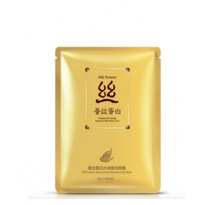 Тканевая маска для лица BIOAQUA Silk Protein с протеинами шелка и экстрактом гамамелиса 30 г