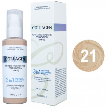 Тональный крем Enough Collagen 3 в 1 SPF15 №21