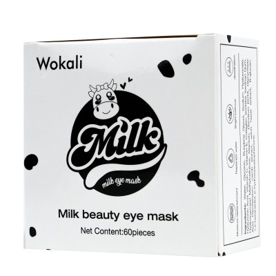 Омолоджують гідрогелеві патчі під очі Wokali Milk Eye Mask 60 шт