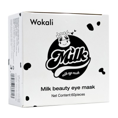Омолоджують гідрогелеві патчі під очі Wokali Milk Eye Mask 60 шт