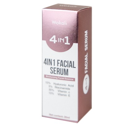 Сыворотка Wokali 4 in 1 Facical Serum увлажняющая с гиалуроновой кислотой, витаминами C, E и ниацинадами 30 мл