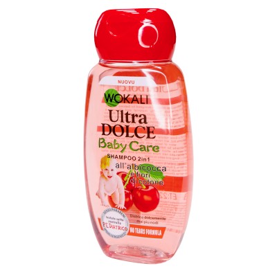 Дитячий шампунь Wokali Ultra Dolce Shampoo Baby Care вишня 2в1 WKL189 220 мл