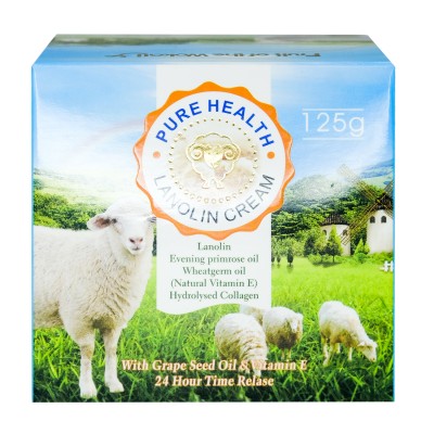 Крем для лица и тела Wokali Pure Health Lanolin Lotion с ланолином WKL259 125 г