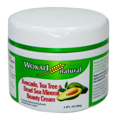 Крем для обличчя Wokali Natural Avocado Tea Tree & Dead Sea Mineral Beauty Cream WKL526 80 г