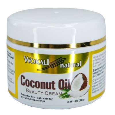 Крем для обличчя Wokali Natural Coconut Oil Beauty Cream на основі кокосового масла WKL528 80 г