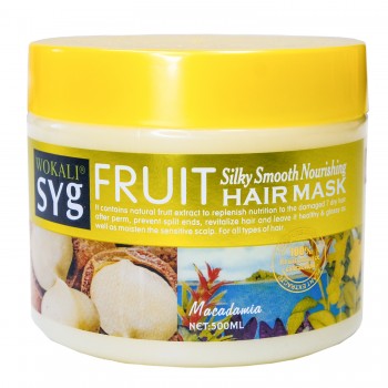 Маска для волосся Wokali Fruit Hair Mask Macadamia гладкі і шовковисті WKL127 500 мл