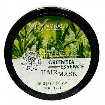 Маска для волосся Wokali Natural Organic Green Tea Essence Hair Mask WKL198 500 г