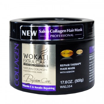 Маска для волос Wokali Prof Salon Collagen Hair Mask интенсивное восстановление WKL354 500 г