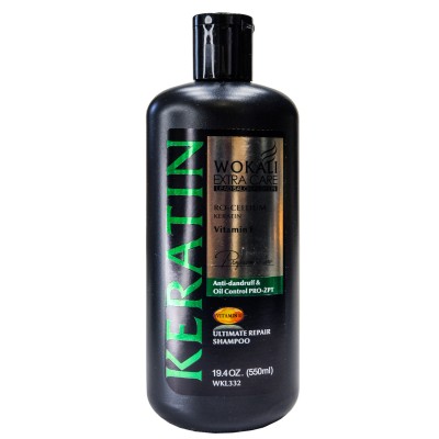 Шампунь для волосся Wokali Keratin Ultimate Repair Shampoo проти лупи WKL332 550 мл