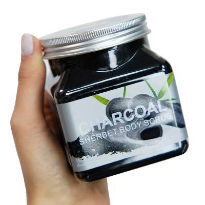 Скраб для тіла Wokali Charcoal Sherbet Body Scrub WKL484