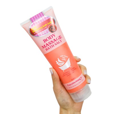 Скраб-соль для тела Wokali Rose Whitening Bath Salt Body Massage KL002 380 г