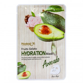 Тканевая маска Wokali Avocado Fruits Gelato Hydration Mask с экстрактом авокадо HA-3010 30 мл