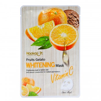 Тканинна маска Wokali Vitamin C Fruits Gelato Whitening Mask з екстрактом апельсина HA-3008 30 мл