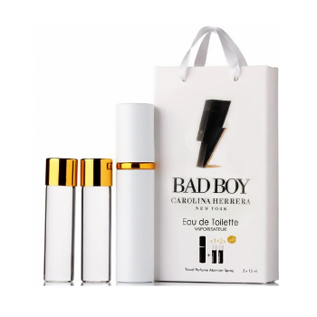 Парфюм мужской Carolina Herrera Bad Boy с феромонами 3х15 мл