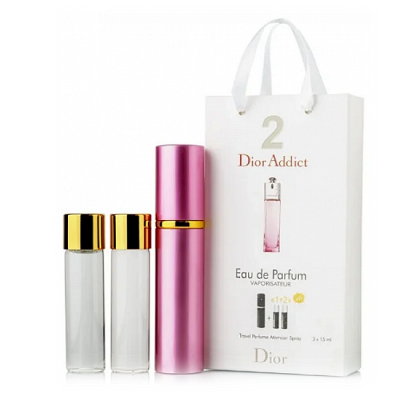 Міні парфум жіночий з феромонами Dior Addict 2 3х15 мл