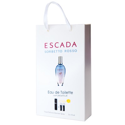 Парфум жіночий Escada Sorbetto Rosso з феромонами 3х15 мл