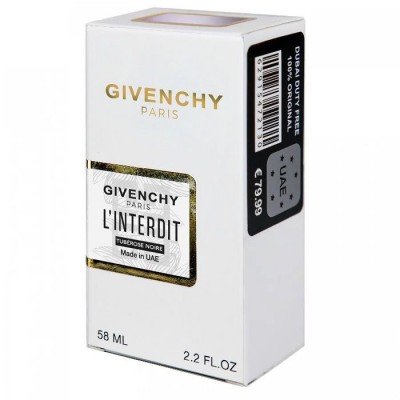 Givenchy L`Interdit Tubereuse Noire Perfume Newly женский 58 мл