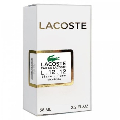 Lacoste L.12.12 Blanc-Pure Perfume Newly мужской 58 мл