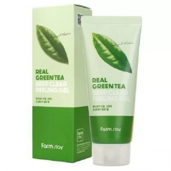 Пилинг-гель для лица Farm Stay Real Green Tea Clear Peeling Gel с экстрактом зеленого чая 100 мл