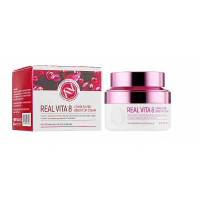 УЦІНКА! Крем для обличчя Enough Real Vita 8 Complex Bright Up Cream поживний з вітамінами 50 мл БЕЗ УПАКОВКИ