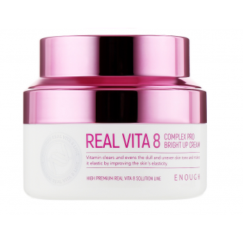 УЦЕНКА! Крем для лица Enough Real Vita 8 Complex Pro Bright Up Cream питательный с витаминами 50 мл БЕЗ УПАКОВКИ
