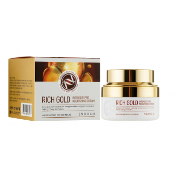 Крем для обличчя Enough Rich Gold Intensive Pro Nourishing Cream живильний інтенсивний на основі іонів золота 50 мл