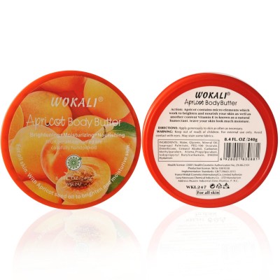 Крем для тела на основе масла Wokali Apricot Body Butter WKL247
