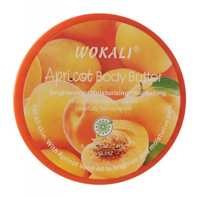 Крем для тела на основе масла Wokali Apricot Body Butter WKL247