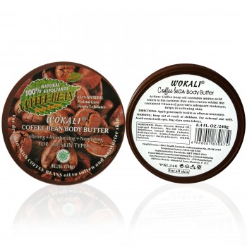 Крем для тіла на основі масла Wokali Coffee Bean Body Butter WKL246