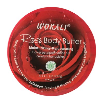 Крем для тела на основе масла Wokali Rose Body Butter WKL241