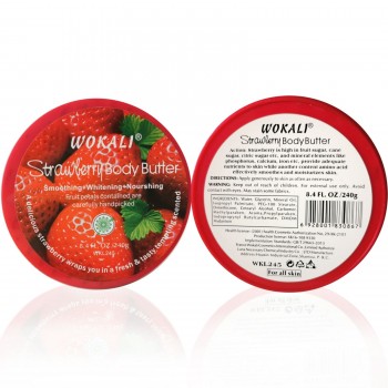 Крем для тіла на основі масла Wokali Strawberry Body Butter WKL245