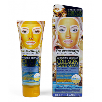 Маска плівка для обличчя Wokali Fruit of the Collagen Gold Mask з колагеном і золотом WKL533 130 мл