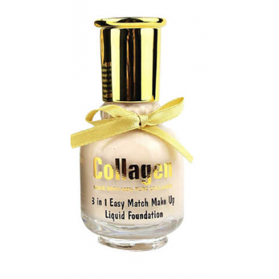 Рідка основа під макіяж Wokali Collagen Easy Match Makeup Liquid Foundation 3 в 1 HF2006 65 мл