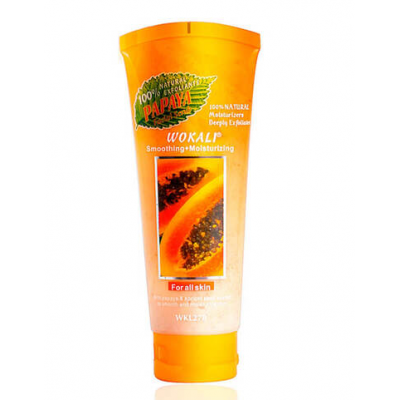 Скраб для обличчя Wokali Smoothing Moisturizing Papaya WKL278 120 мл